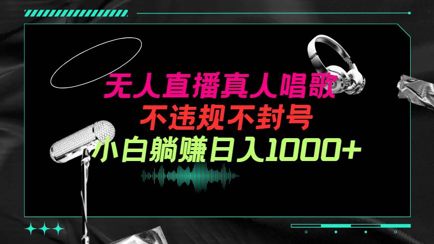 抖音24小时无人直播音乐，不违规，不封号纯撸音浪，小白实操当天日入1000+-青创网